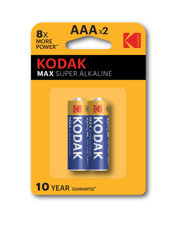 Батарейки Kodak LR03-2BL MAX SUPER Alkaline [K3A-2] (20/100/19800)