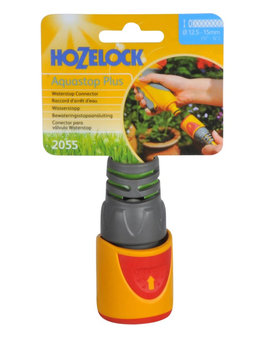 2055 HoZelock Коннектор HoZelock 2055 aquastop Plus (12,5 мм и 15 мм) (10/2430)