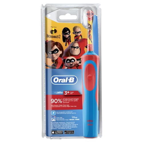 Электрическая зубная щетка ORAL-B Vitality Kids D12.513K Incredibles2 "СуперСемейка"