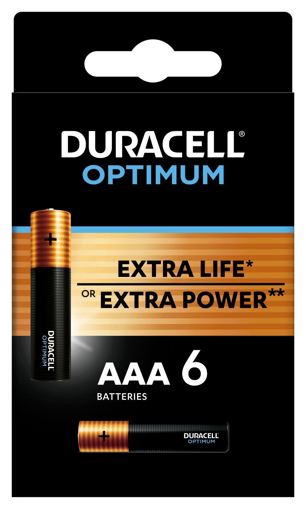 Батарейки Duracell 5014066 ААА алкалиновые 1,5v 6 шт. LR03-6BL Optimum