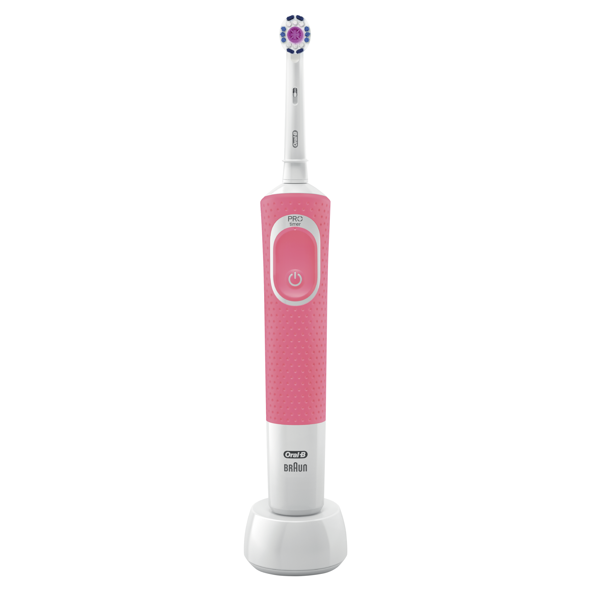 Электрическая зубная щетка ORAL-B Vitality D100.413.1 3D White Pink розовая