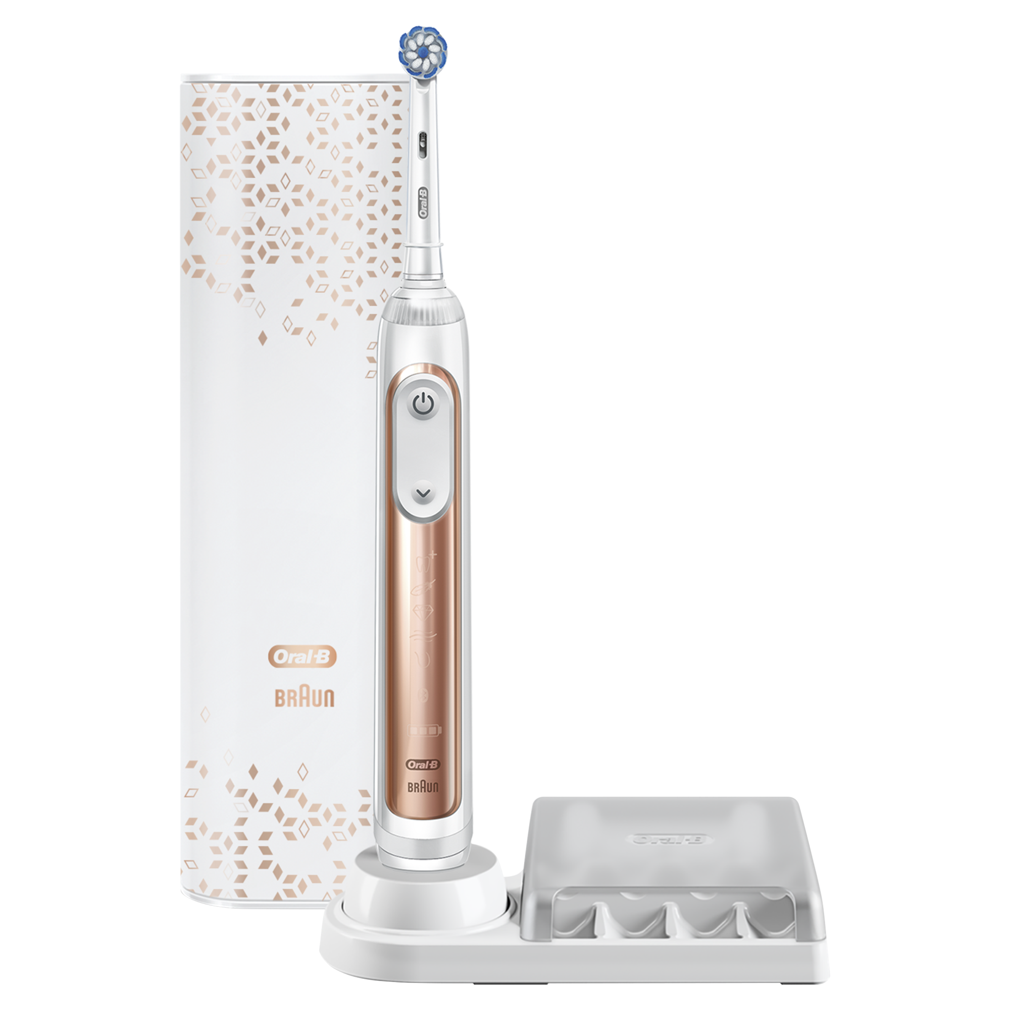 Электрическая зубная щетка ORAL-B GeniusX 20000N/D706.515.6X Sensi Rose gold с чехлом